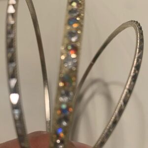 MULTI COLORED STONE-SET BANGLES